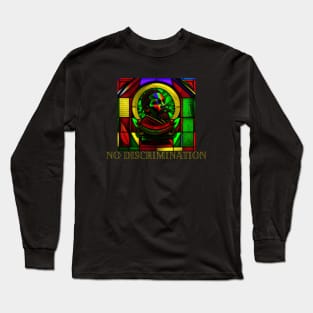 juneteenth day, stained glass, freedom, gift present ideas Long Sleeve T-Shirt